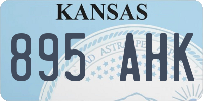 KS license plate 895AHK