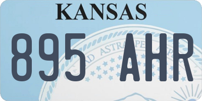 KS license plate 895AHR