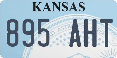 KS license plate 895AHT