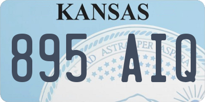 KS license plate 895AIQ