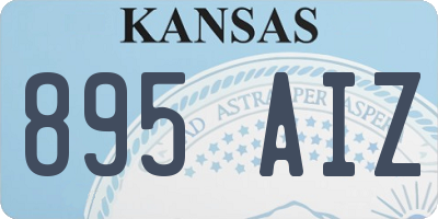 KS license plate 895AIZ