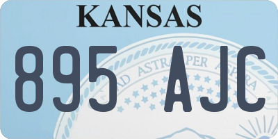 KS license plate 895AJC