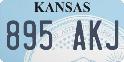 KS license plate 895AKJ
