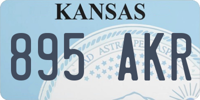 KS license plate 895AKR