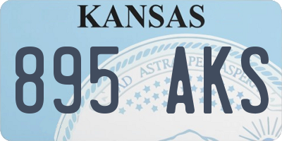 KS license plate 895AKS