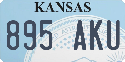 KS license plate 895AKU