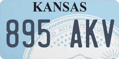 KS license plate 895AKV