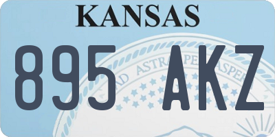 KS license plate 895AKZ