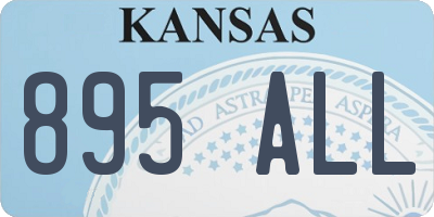 KS license plate 895ALL