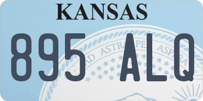 KS license plate 895ALQ