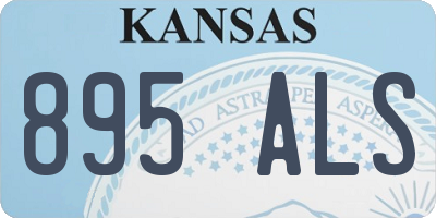 KS license plate 895ALS