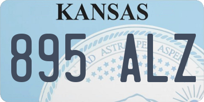 KS license plate 895ALZ