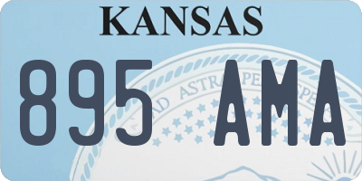 KS license plate 895AMA