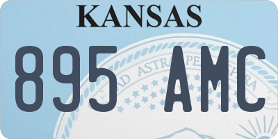 KS license plate 895AMC