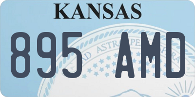 KS license plate 895AMD