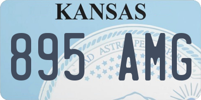 KS license plate 895AMG