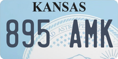 KS license plate 895AMK