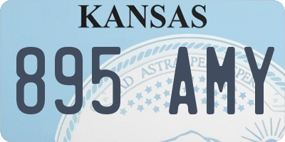 KS license plate 895AMY