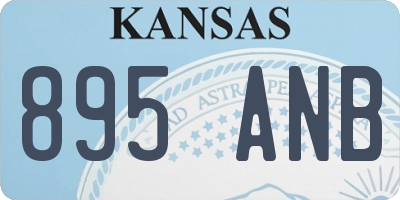 KS license plate 895ANB