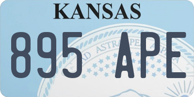 KS license plate 895APE