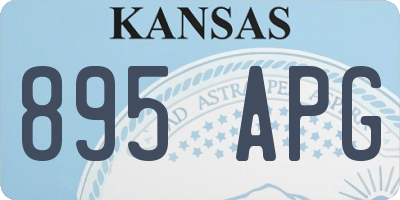 KS license plate 895APG