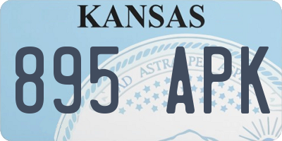 KS license plate 895APK