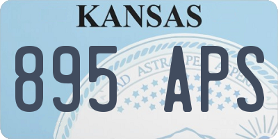 KS license plate 895APS
