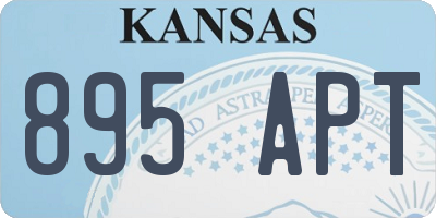 KS license plate 895APT