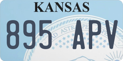 KS license plate 895APV