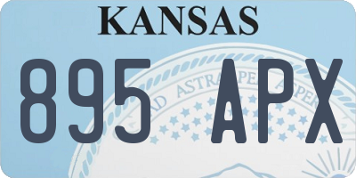 KS license plate 895APX