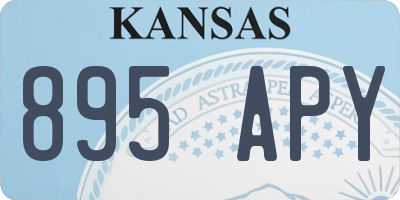 KS license plate 895APY