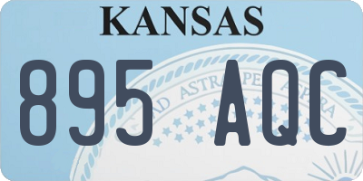 KS license plate 895AQC