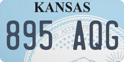 KS license plate 895AQG