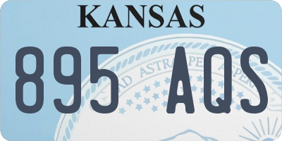 KS license plate 895AQS
