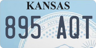 KS license plate 895AQT