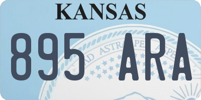KS license plate 895ARA