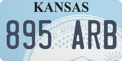KS license plate 895ARB