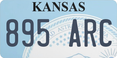 KS license plate 895ARC