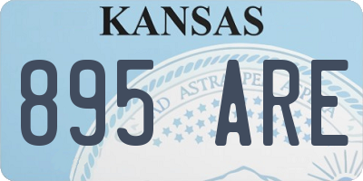 KS license plate 895ARE