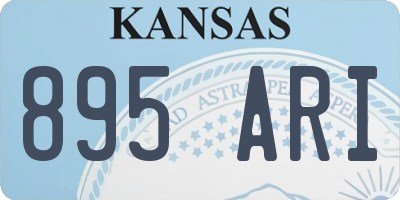 KS license plate 895ARI
