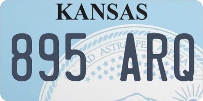 KS license plate 895ARQ