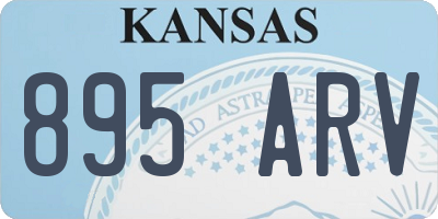 KS license plate 895ARV