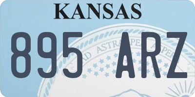KS license plate 895ARZ