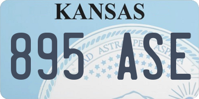 KS license plate 895ASE