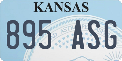 KS license plate 895ASG