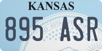 KS license plate 895ASR