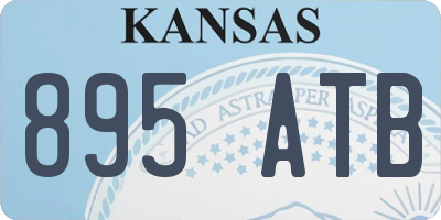 KS license plate 895ATB