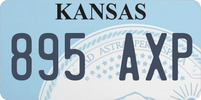 KS license plate 895AXP