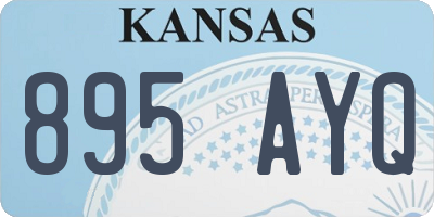 KS license plate 895AYQ