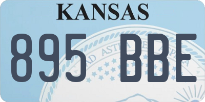 KS license plate 895BBE